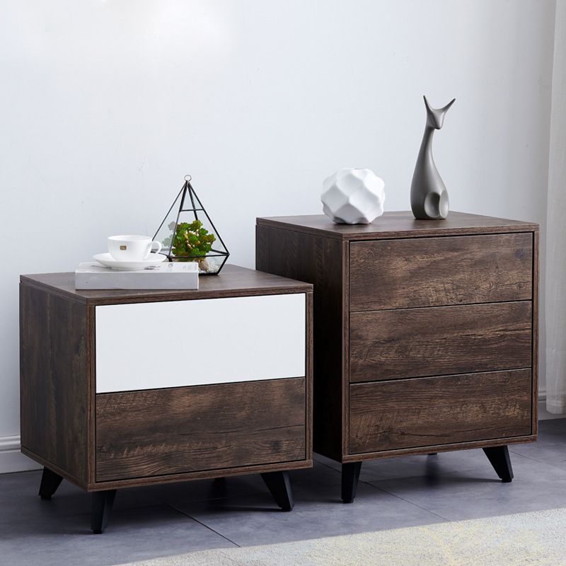 15.74" Wide Contemporary Accent Chest with Drawers Rectangle  Wood Chest