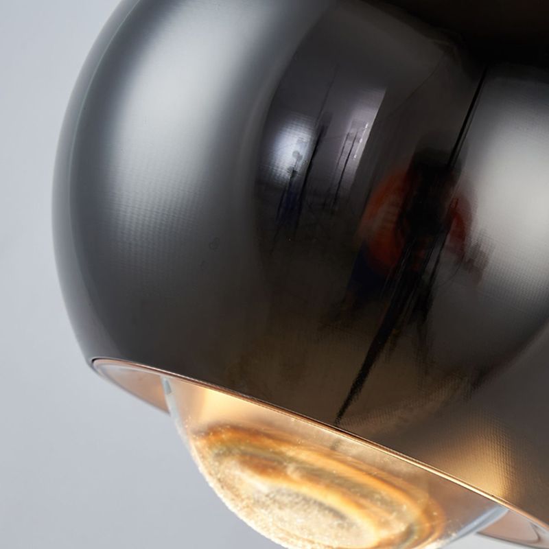 Ball Shade Metal Wall Sconce Modern Style 2 Lights Wall Mount Lighting