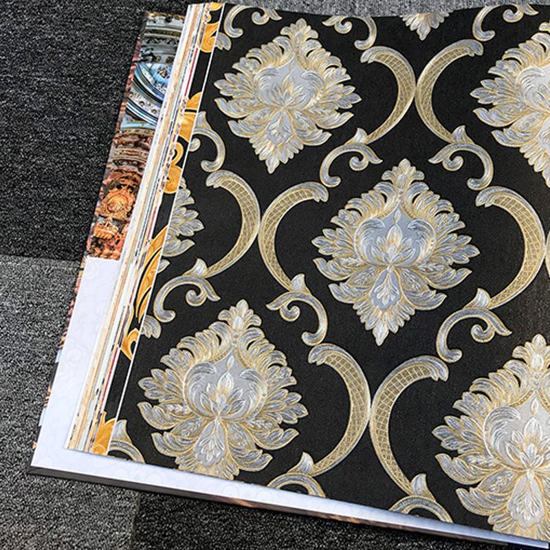 Papier peint à motifs médaillon Glam pour salle à manger 33' L x 20,5" W Décoration murale en couleur pastel