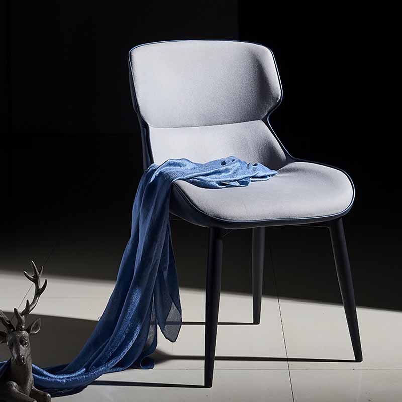 Silla de comedor de metal industrial Sillón de comedor de cuero sintético para uso en restaurantes