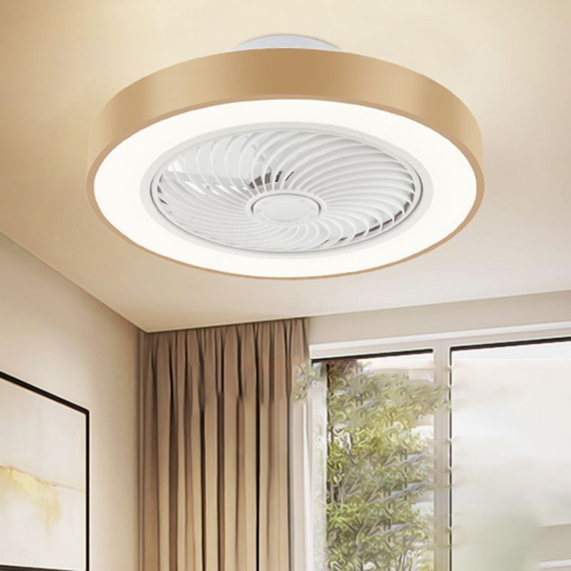 1-Light Ceiling Fan Lighting Modern Style Metal Ceiling Fan Lighting for Living Room