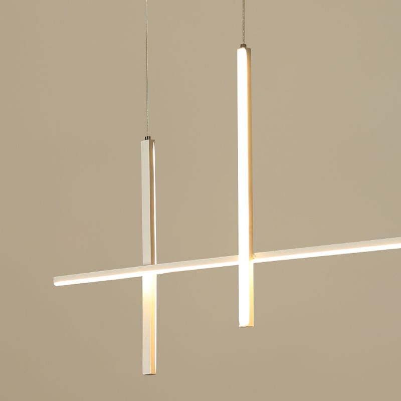 Modern Linear Island Pendant Lights Metal Ceiling Pendant Light for Dining Room