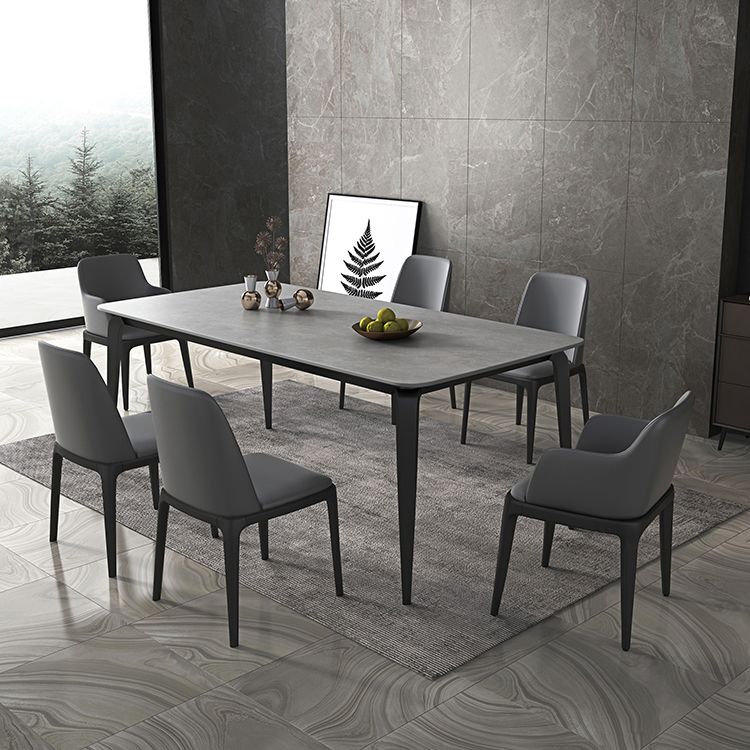 Sintered Stone Top Table for Restaurant Industrial Dining Table with 4 Legs