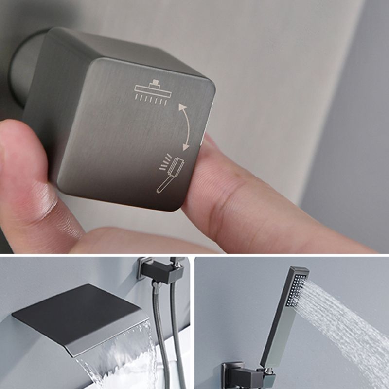 Contemporary Bathroom Faucet Wall Mounted Bathroom Faucet with Handheld Shower