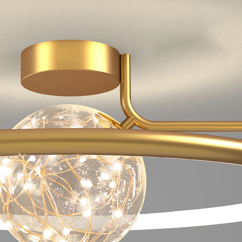 Moderne creatieve plafondlamp LED-cirkellicht Binnenlicht Slaapkamerlicht