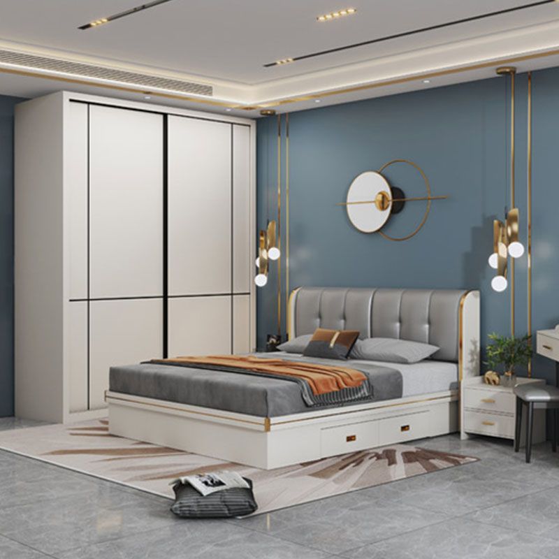 Wooden Wardrobe Traditional Style Wardrobe Cabinet for Bedroom