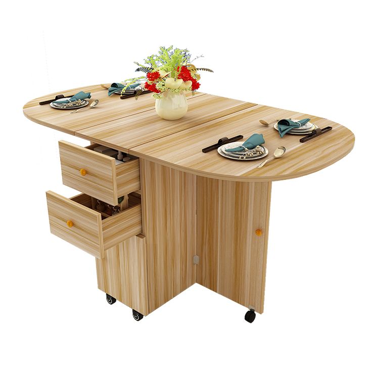 Mesa interior moderna de mediados de siglo de madera, mesa superior de madera fabricada para comedor