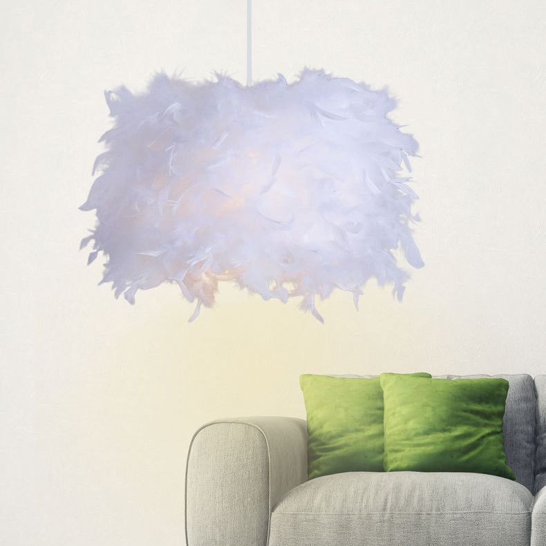 Contemporary Geometric Chandelier Lighting Feather 1 Light Chandelier Light Fixture