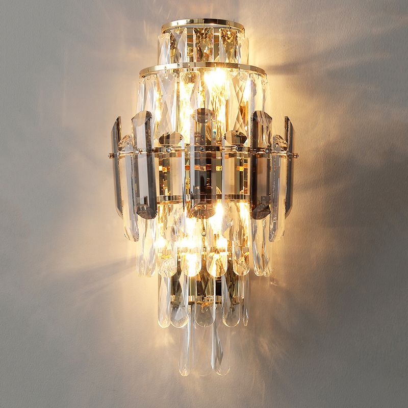 Crystal Shade Wall Light Fixture Modern Wall Light Sconce for Bedroom