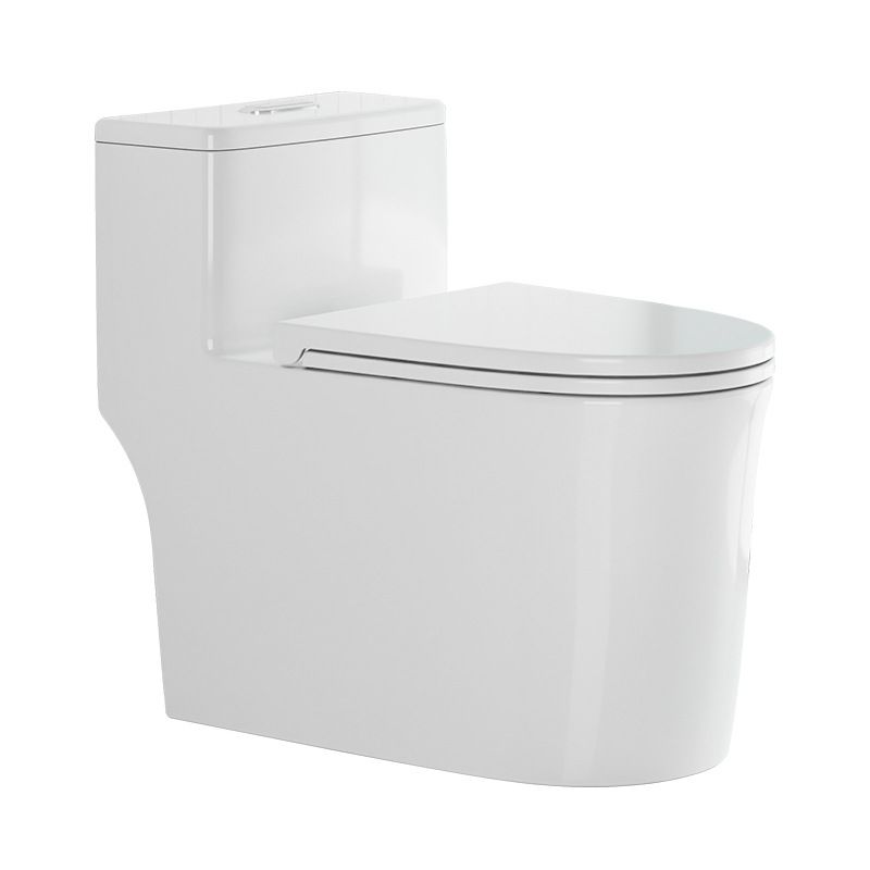 Traditional One Piece Toilet Floor Mounted White Toilet Bowl for Washroom