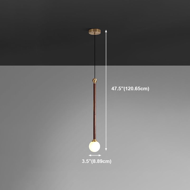 Multi -Light -kugelhaltiger Anhänger moderner Holzhängung Licht für Wohnzimmer