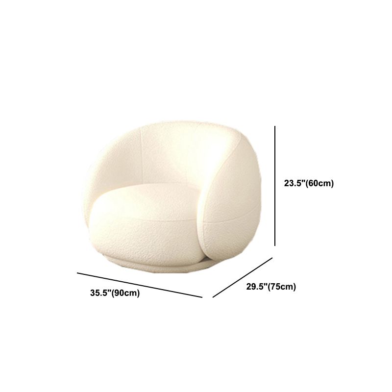 Contemporary Tight Back Settee Bench Curved Settee Couch in Grey/white