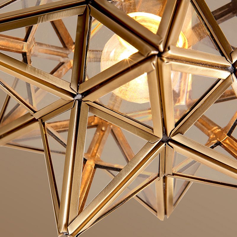 Shaded Aisle Semi Flush Mount Ceiling Light Vintage Glass Semi Flush Ceiling Light