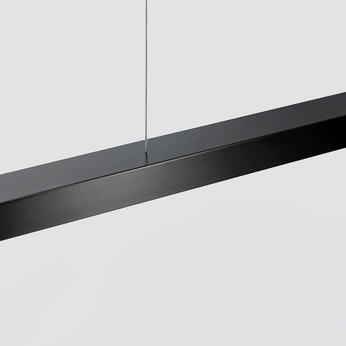 Zeitgenössische Küche Anhänger Leichtes lineares Metall 1 Light Island Lighting Idee