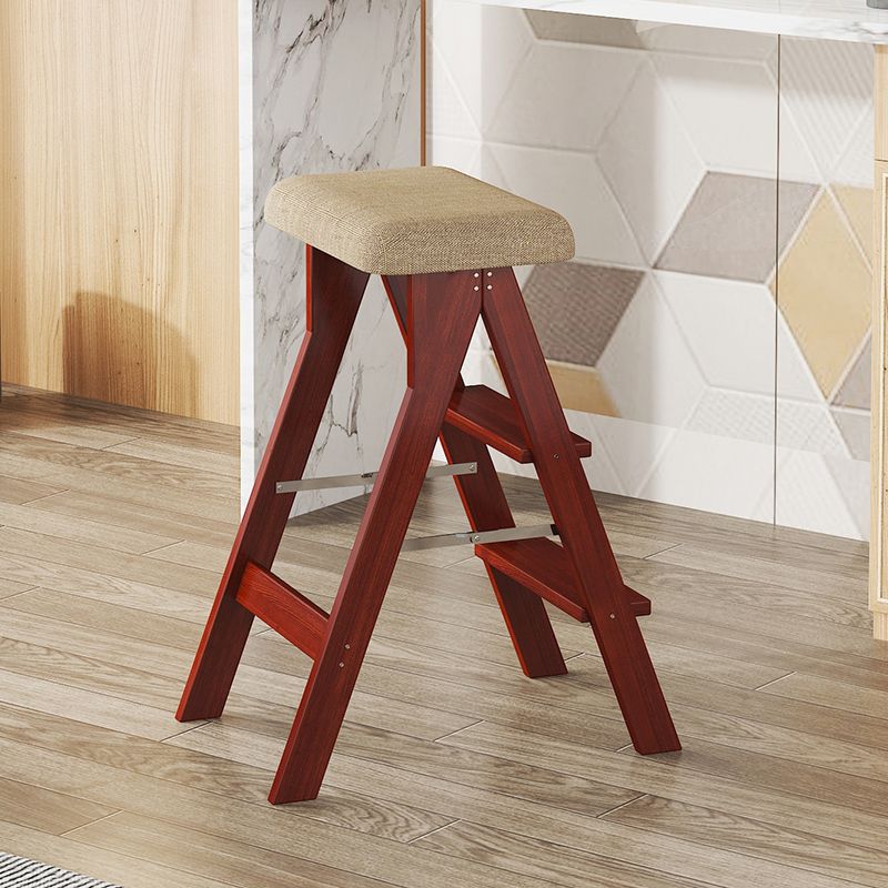 Modern Folding Bar Stool Wooden Backless Bar Stools for Dining Room