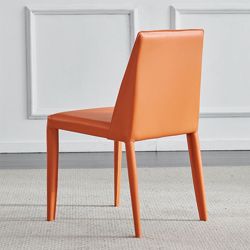 Contemporary Indoor Kitchen Chair Faux Leather Dining Side Chair