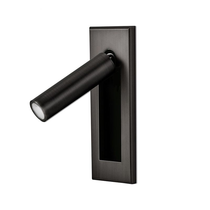 Modern Style Rectangular Wall Lighting Fixture Metal 1 Light Wall Mounted Reading Lights