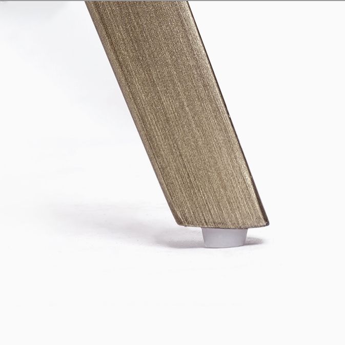 Glam Backrest Armless Counter Stool Iron Bar Stool with Cushion for Cafe