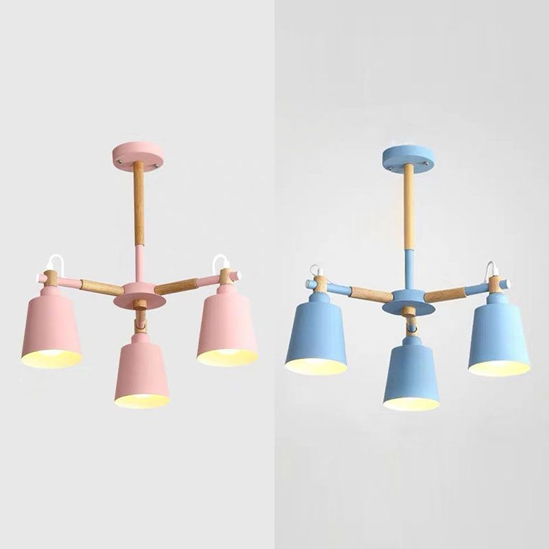 Bell Hanging Pendant Lamp Contemporary Metal 3 Lights Ceiling Pendant Light