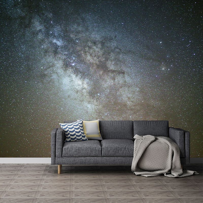 Astronomy Stars Wall Mural Decal Modern Dreamy Universe Wall Decor in Dark Color