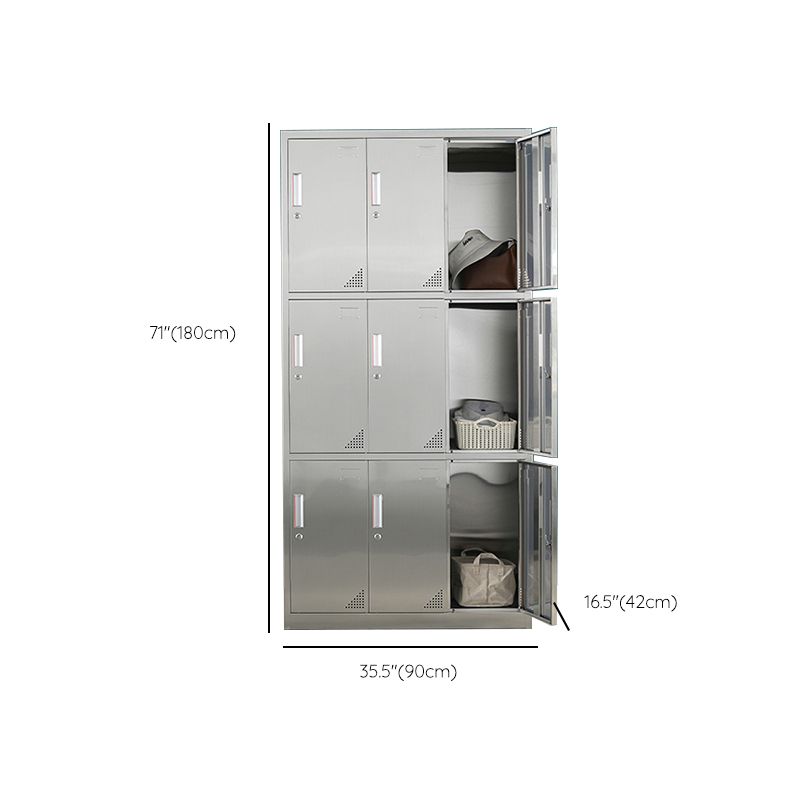 Metal Cabinet for Bathroom Contemporary Storage Cabinet with Hinged Door