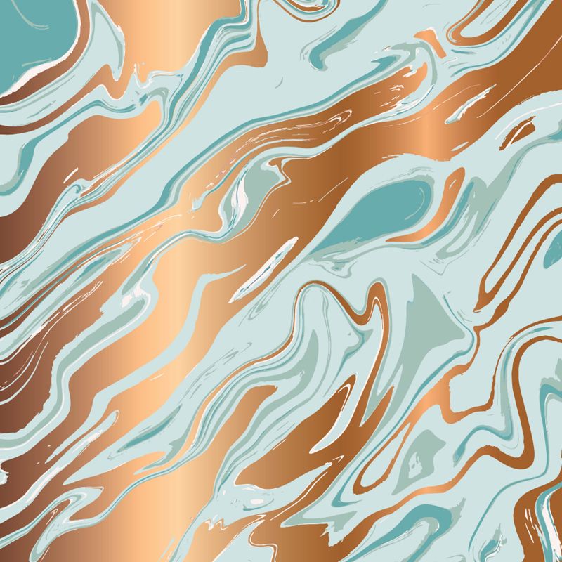 Large Flow Pattern Mural Decal Stain Resistant Contemporary Living Room Wall Art