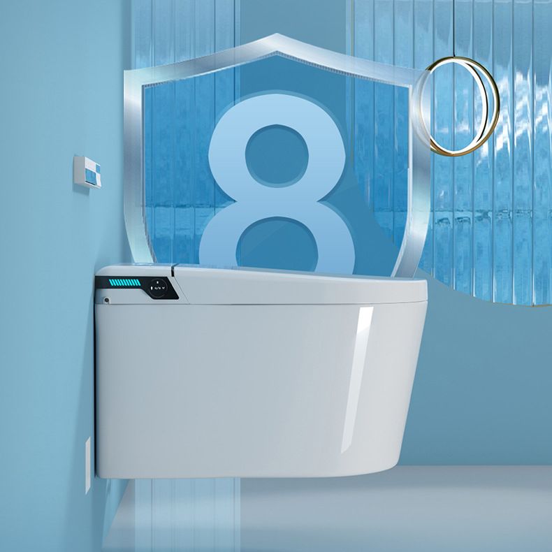 Modern Wall Mount Toilet All-In-One ABS Single Flush Toilet Bowl