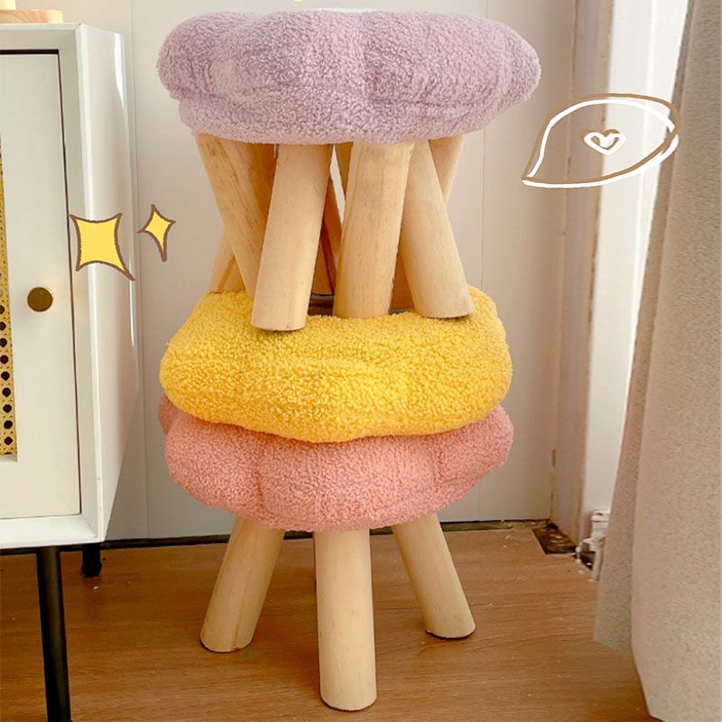 Contemporary Footstool Specialty Wood Legs Foot Stool for Home