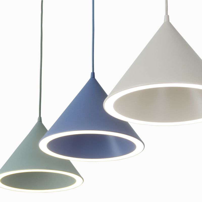 Macaron suspension de luminaire suspendu à 1 lumière avec une teinte en plastique pour le salon