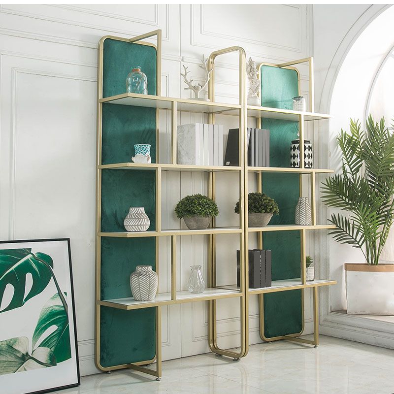 Modern Bookcase Metal Open Back Bookshelf for Home Office Use