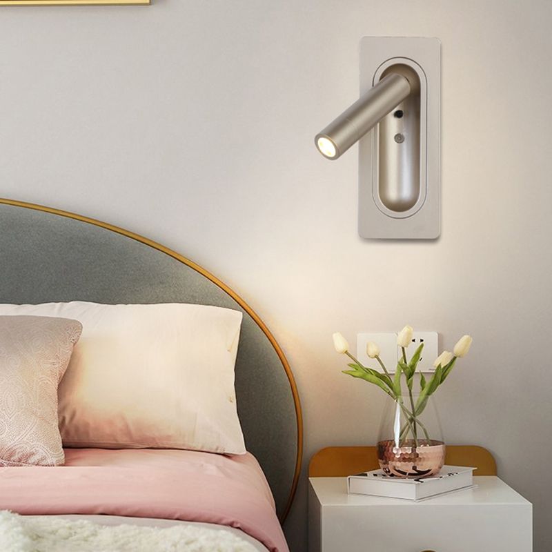 Nordic Style Aluminium Wandleuchter Zylinder 1 Licht Lesen Wandleuchte für Schlafzimmer