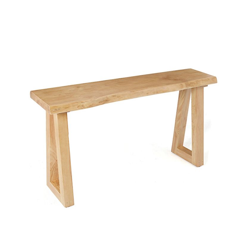 Modern 41.3"H Bar Table Rectangular Solid Wood Bistro Pub Table