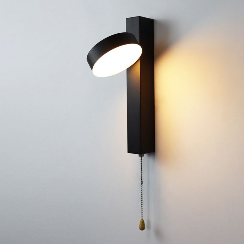 Nordische geometrische Wandleuchte Beleuchtung Metall Wohnzimmer LED -Wandleuchte mit Pull -Kette