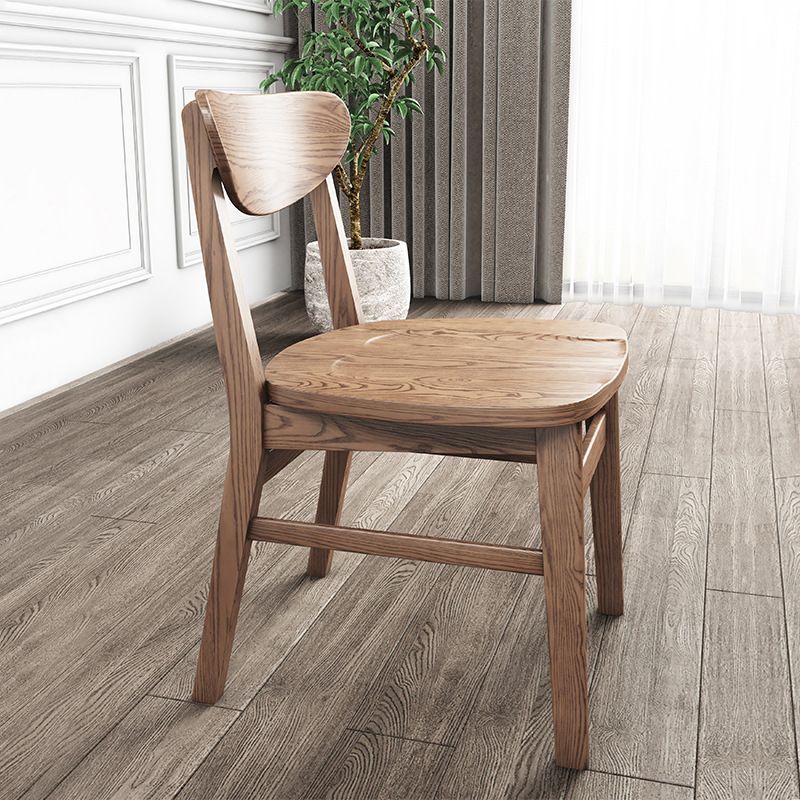 Modern Side Chair Solid Wood Indoor Dining Chair for Living Room