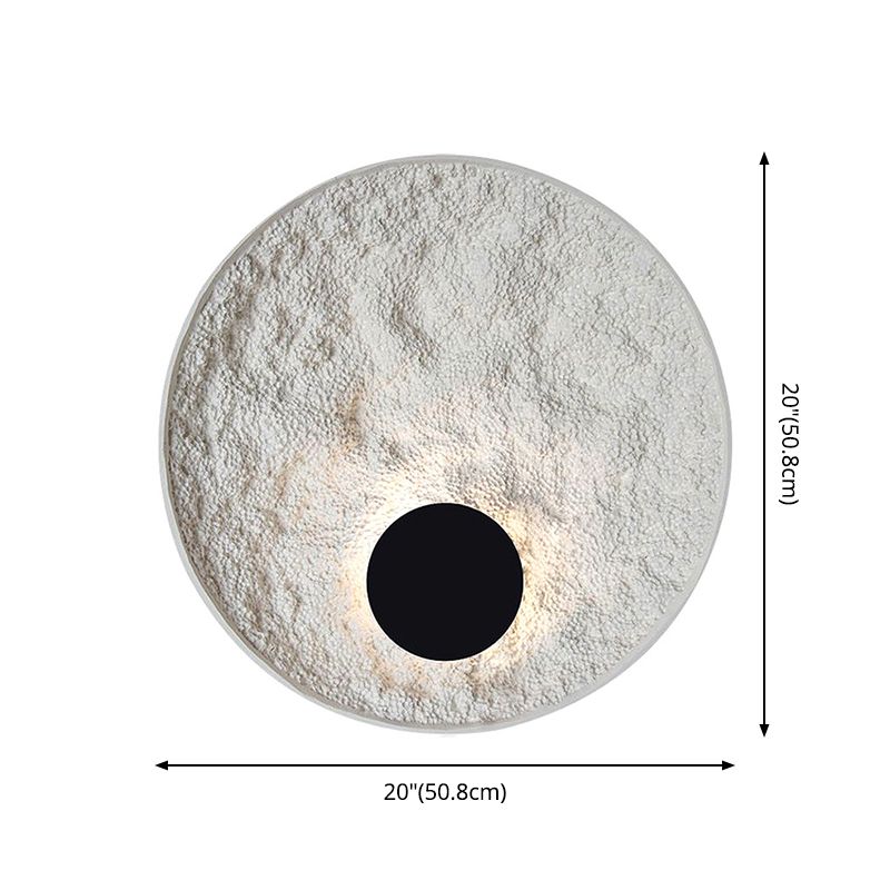 Lámpara de montaje de pared de resina de estilo moderno nórdico 1 LED DE ILUMINACIÓN DE ILUMPLACIÓN DE LA LED de 1 luces para sala de estar