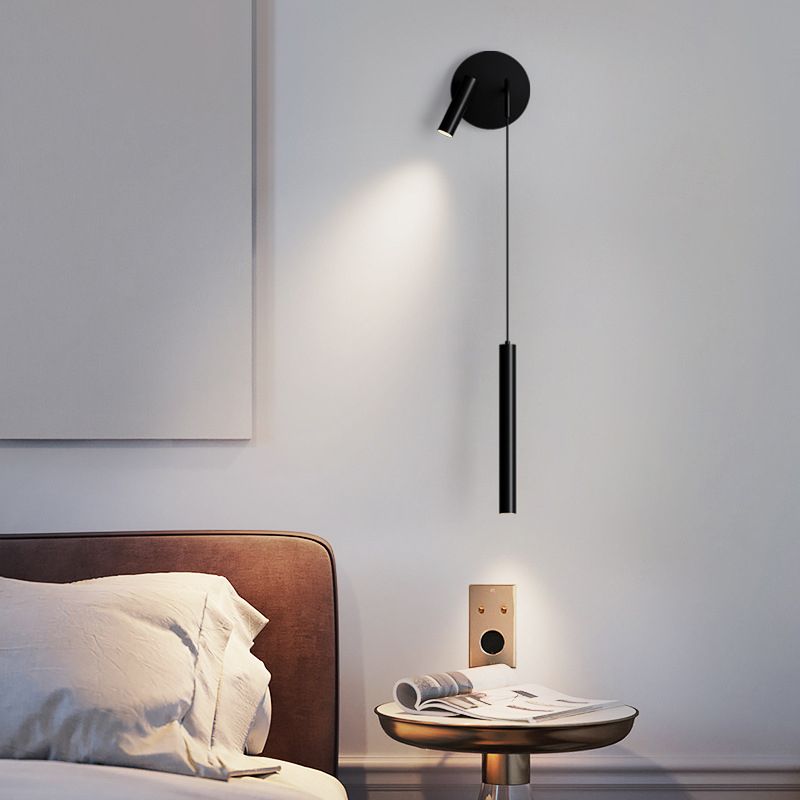 Modernist Wall Light Fixture Metal Reading Sconce Light for Bedroom