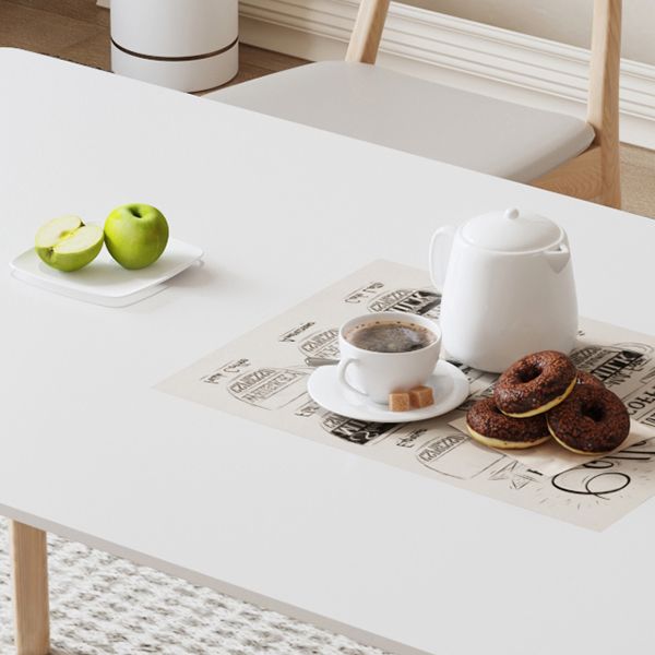 Contemporary Dining Set 1/5 Pcs Solid Wood Frame Dining Table and Chairs