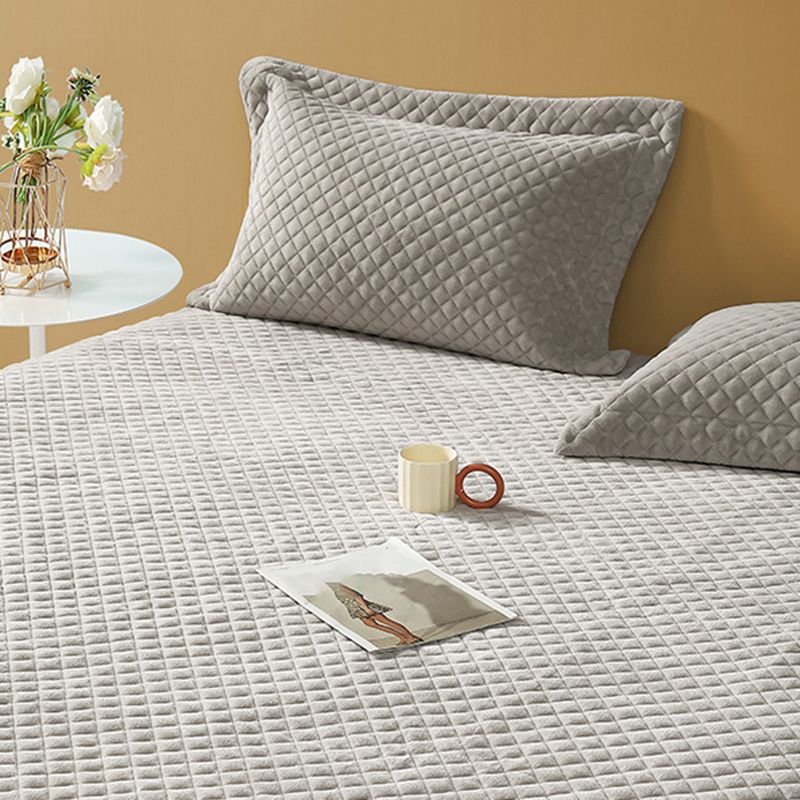 Modern Bed Sheet Set Solid Elegant Flannel Fitted Sheet for Bedroom