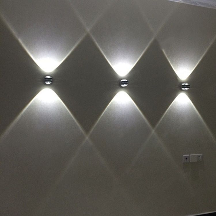 Contemporary Style Geometric Wall Mounted Lamps Metal Multi Lights Wall Lighting