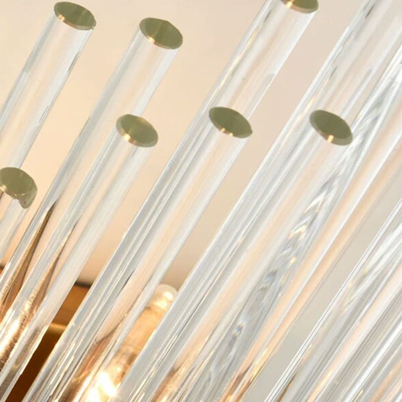 Unique Shape Wall Light Fixture Modern Crystal Wall Mounted Lighting in Gold Finish