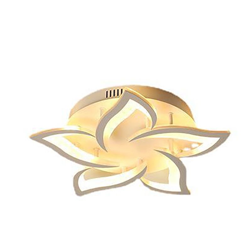 White Sputnik Ceiling Flush Mount Minimalist LED Metal Ceiling Lighting