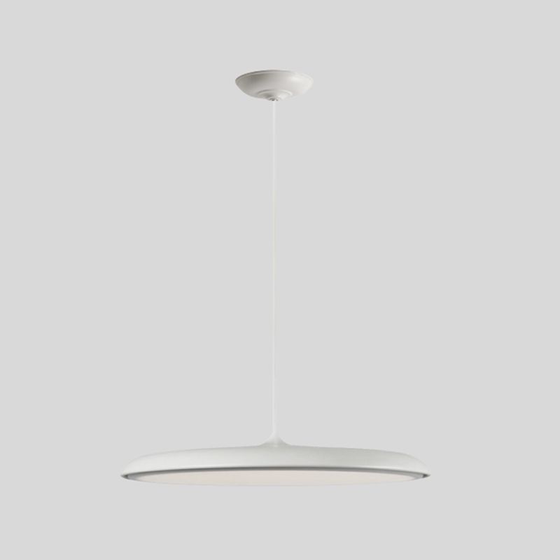 Electroplate Metal LED Hanging Lamp in Modern Style Acrylic Circular Pendant Light for Dining Room