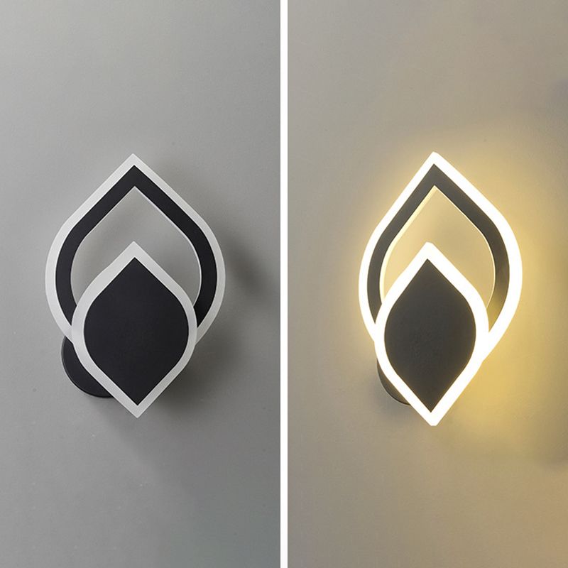 Metal Geometric Wall Mount Lamp Simple 1 Light Wall Mounted Light Fixture