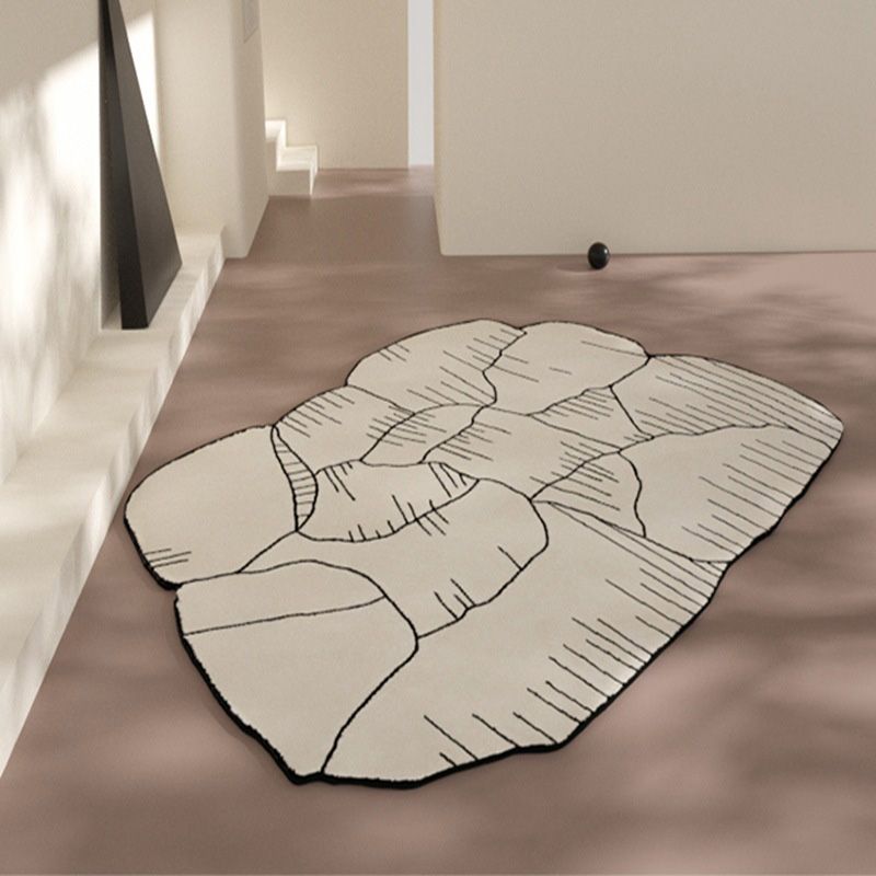 Chique modern tapijtstreeppatroon Polyester gebied Tapijt niet-slip achterste tapijt voor woningdecoratie