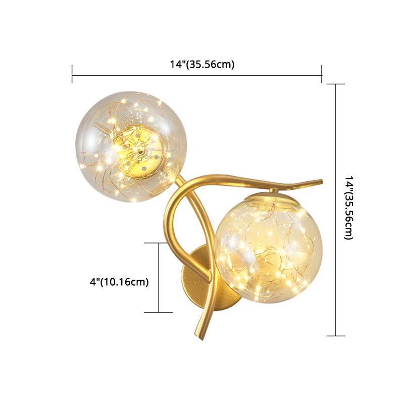 Creative Star Wall Mount Light 2 lumières de style atmosphère de style atmosphère Lumière pour la chambre