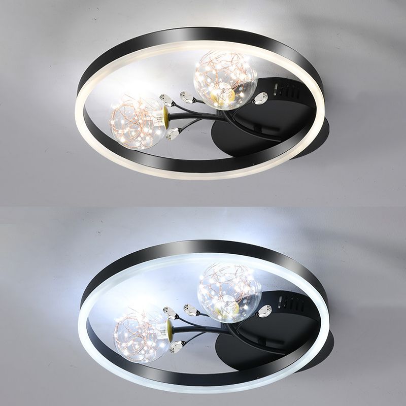 Runde Spülenhalterende Deckenleuchte moderne Einfachheit Flush Mount Deckenleuchte für Wohnzimmer