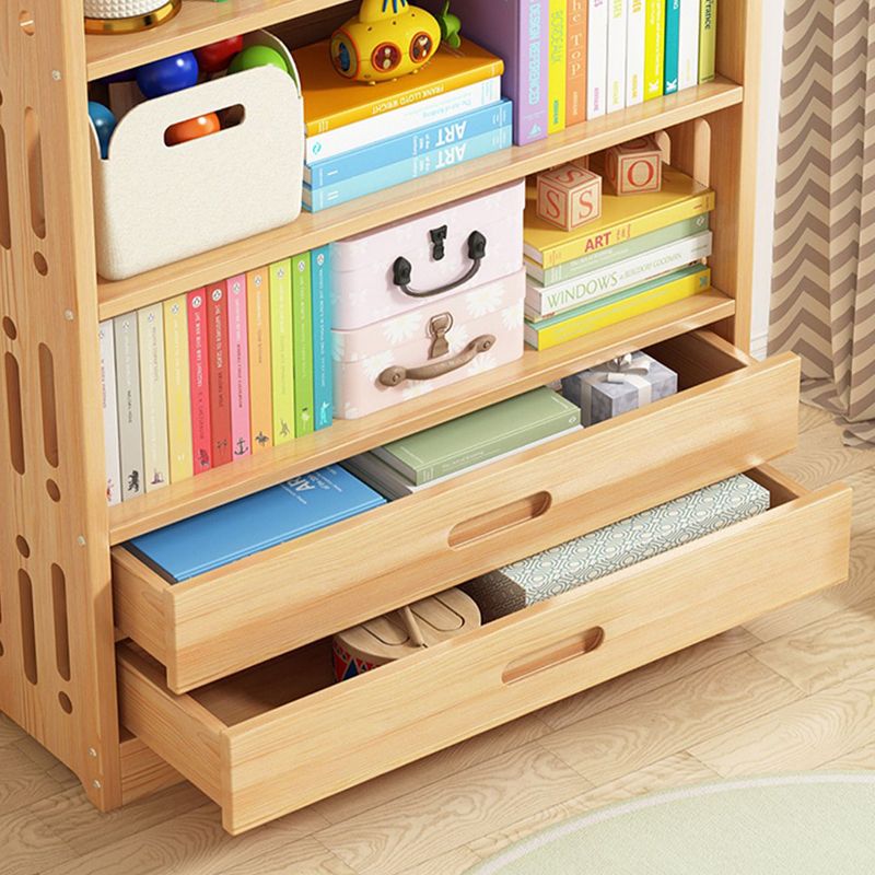 Contemporary Solid Wood Standard Bookcase Freestanding Kids Standard Bookcase