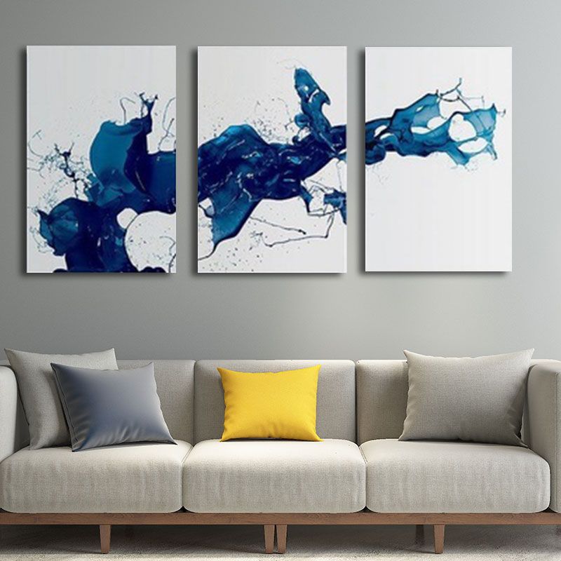 Liquid Canvas Wall Art Modern Enchanting Abstract Painting in Soft Color for Home