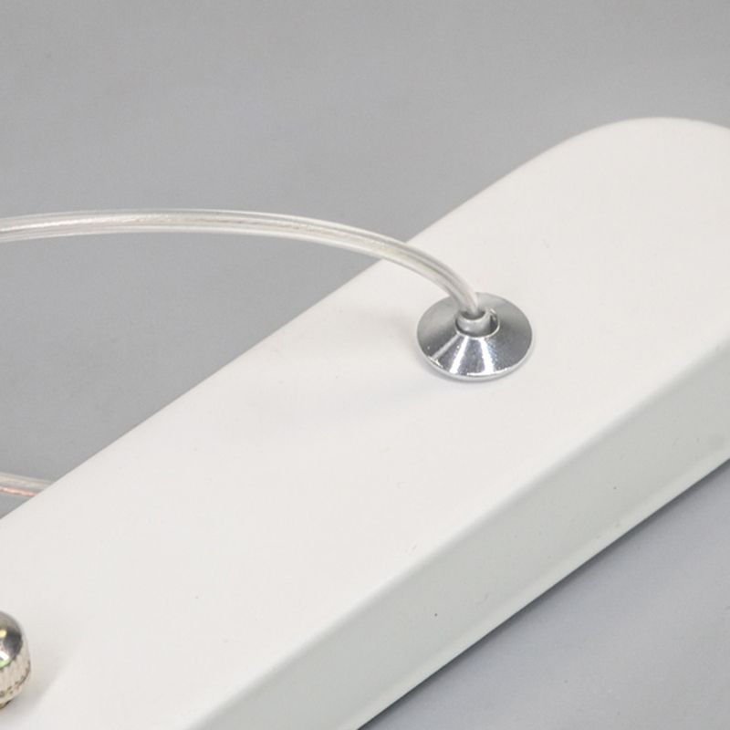 Moderne lineare Insel Kronleuchter Lichter Acrylinsellampen im weißen Finish