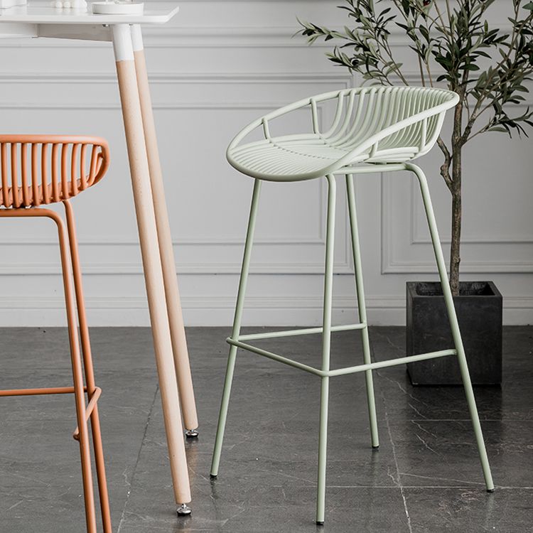 Modern Style Bar Stool Metal Counter Bar Stool with Metal Legs for Home